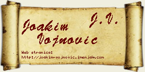 Joakim Vojnović vizit kartica